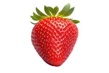 colorful strawberries isolated on transparent background,png file