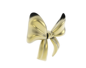 Jewelry bow isolated on background. 3d rendering - illustration