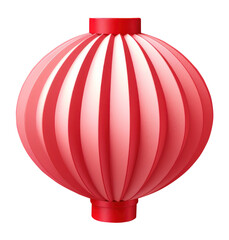 Fototapeta premium Chinese lantern 3d icon. Festive lantern cartoon 3d illustration. Minimalistic cartoon style. 3d rendered art