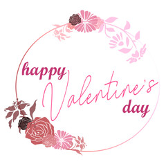 Illustration happy Valentine's Day vector