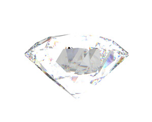 Diamond isolated on background. 3d rendering - illustration