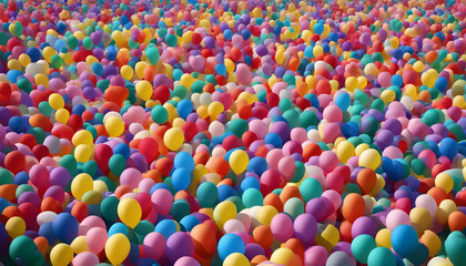Fototapeta na wymiar Colorful Balloons - Adding Joy and Vibrancy to Any Celebration