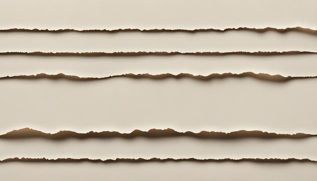 White Paper Kraft Small Strip Deckle Edge 2 - Custom Scene