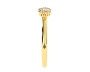 Diamond ring isolated on background. 3d rendering - illustration