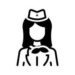 Solid black icon for Hospitality