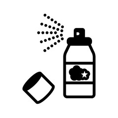 Solid black icon for Overspray