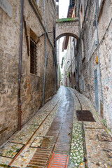 Pedestrian Alley in Spoleto - Italy