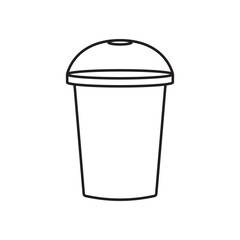 ice cup icon vector