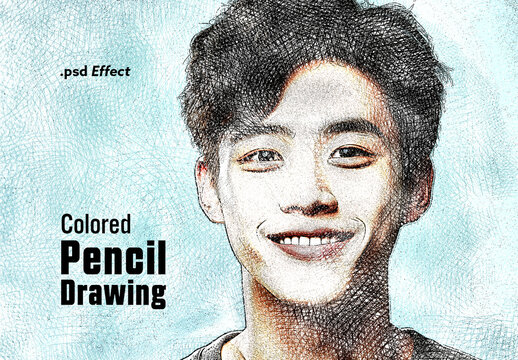 Colored Pencil Drawing Effect