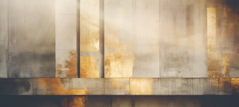 Abstract Double Exposure Concrete Light Texture Banner with Free Copy Space for Creative Projects