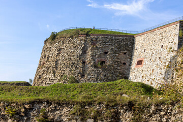 Silver Mountain, Poland - October 2, 2021: Silver Mountain Fort (Fort Srebrna Gora), 18th-century fortress located in a village in the Lower Silesian Voivodeship