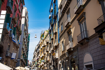 Fototapeta na wymiar Residential Buildings - Naples - Italy