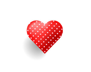 Realistic vector illustration of love symbol.