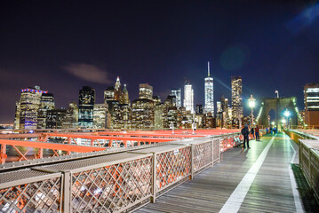 Fototapeta premium Skyline of downtown New York, New York, USA