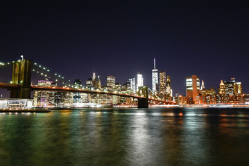 Fototapeta na wymiar Skyline of downtown New York, New York, USA