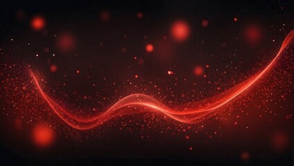 red glow particle abstract bokeh background