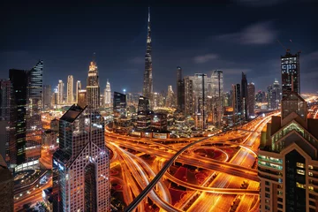Crédence en verre imprimé Burj Khalifa Dubai Skyline