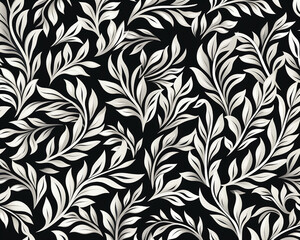Fototapeta premium seamless pattern with leaves