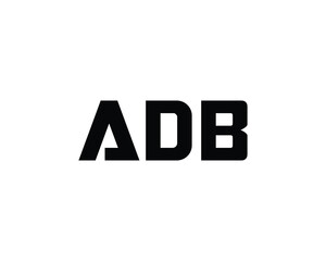 ADB logo design vector template. ADB, logo, design, logo design, vector, letter, monogram, creative, icon, template, sign, symbol, brand, unique, initial, modern, alphabet.