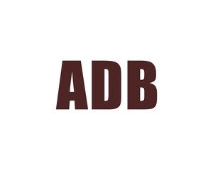 ADB logo design vector template. ADB, logo, design, logo design, vector, letter, monogram, creative, icon, template, sign, symbol, brand, unique, initial, modern, alphabet.