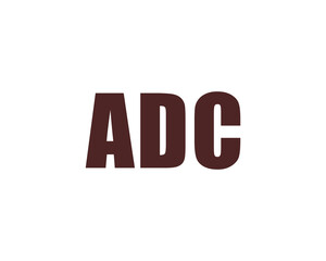 ADC logo design vector template. ADC, logo, design, logo design, vector, letter, monogram, creative, icon, template, sign, symbol, brand, unique, initial, modern, alphabet.