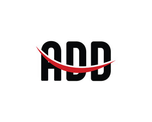 ADD Logo design vector template. ADD, logo, design, logo design, vector, letter, monogram, creative, icon, template, sign, symbol, brand, unique, initial, modern, alphabet.