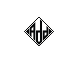 ADD Logo design vector template. ADD, logo, design, logo design, vector, letter, monogram, creative, icon, template, sign, symbol, brand, unique, initial, modern, alphabet.