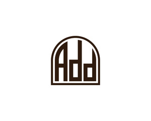 ADD Logo design vector template. ADD, logo, design, logo design, vector, letter, monogram, creative, icon, template, sign, symbol, brand, unique, initial, modern, alphabet.