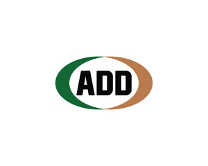 ADD Logo design vector template. ADD, logo, design, logo design, vector, letter, monogram, creative, icon, template, sign, symbol, brand, unique, initial, modern, alphabet.