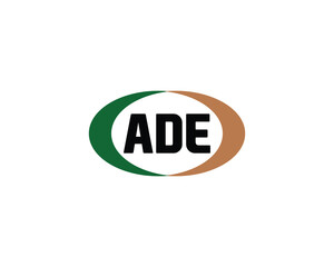 ADE logo design vector template. ADE, logo, design, logo design, vector, letter, monogram, creative, icon, template, sign, symbol, brand, unique, initial, modern, alphabet.