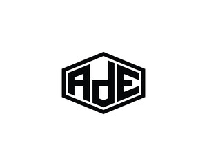 ADE logo design vector template. ADE, logo, design, logo design, vector, letter, monogram, creative, icon, template, sign, symbol, brand, unique, initial, modern, alphabet.