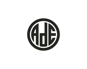 ADE logo design vector template. ADE, logo, design, logo design, vector, letter, monogram, creative, icon, template, sign, symbol, brand, unique, initial, modern, alphabet.