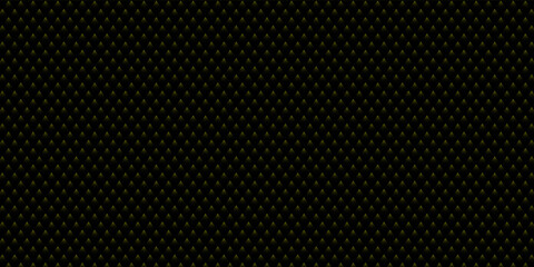 Black dark elegant seamless pattern in retro style with a little gold dots