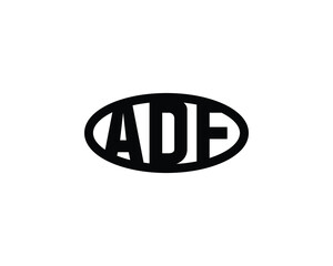 ADF logo design vector template. ADF, logo, design, logo design, vector, letter, monogram, creative, icon, template, sign, symbol, brand, unique, initial, modern, alphabet.