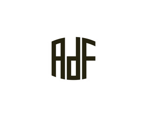 ADF logo design vector template. ADF, logo, design, logo design, vector, letter, monogram, creative, icon, template, sign, symbol, brand, unique, initial, modern, alphabet.