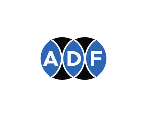 ADF logo design vector template. ADF, logo, design, logo design, vector, letter, monogram, creative, icon, template, sign, symbol, brand, unique, initial, modern, alphabet.