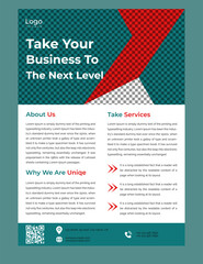 Vector modern flat design business flyer template