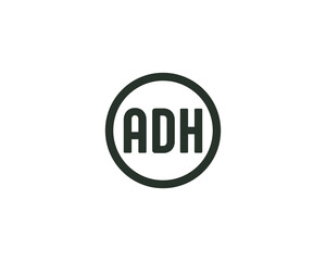 ADH logo design vector template. ADH, logo, design, logo design, vector, letter, monogram, creative, icon, template, sign, symbol, brand, unique, initial, modern, alphabet.