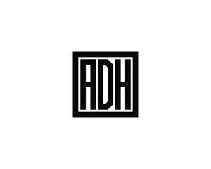 ADH logo design vector template. ADH, logo, design, logo design, vector, letter, monogram, creative, icon, template, sign, symbol, brand, unique, initial, modern, alphabet.