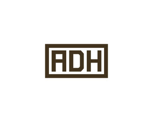 ADH logo design vector template. ADH, logo, design, logo design, vector, letter, monogram, creative, icon, template, sign, symbol, brand, unique, initial, modern, alphabet.