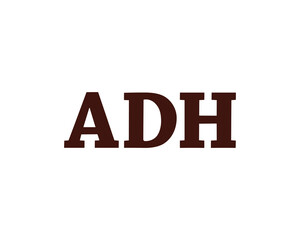 ADH logo design vector template. ADH, logo, design, logo design, vector, letter, monogram, creative, icon, template, sign, symbol, brand, unique, initial, modern, alphabet.