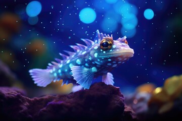 Fototapeta na wymiar Dragonet Dream: Close-up of a dragonet fish.