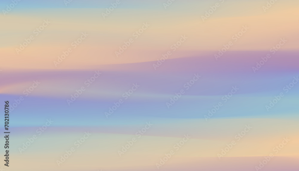 Poster Abstract defocused horizontal background with wavy horizontal smooth blurred lines. Vector eps