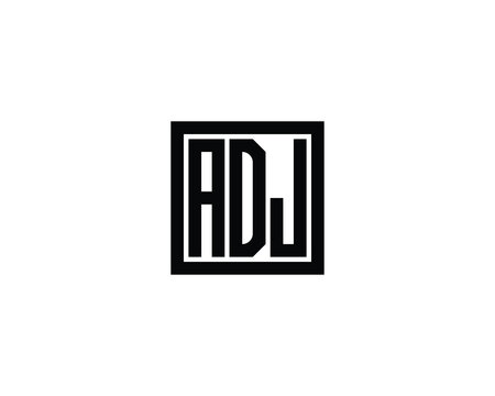 ADJ Logo design vector template. ADJ, logo, design, logo design, vector, letter, monogram, creative, icon, template, sign, symbol, brand, unique, initial, modern, alphabet.