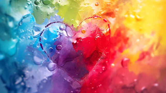 Abstract gay love concept wedding romance valentines day colorful hearts background wallpaper