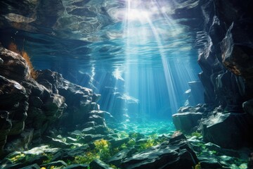 Underwater Canyon: Capture the marine life in a deep underwater canyon.