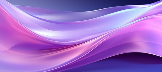 Dynamic purple light element wave flow background. Generative AI technology.	
