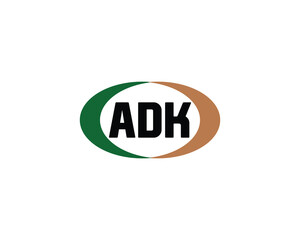 ADK logo design vector template. ADK, logo, design, logo design, vector, letter, monogram, creative, icon, template, sign, symbol, brand, unique, initial, modern, alphabet.
