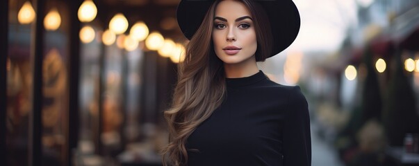A Slender Girl Exudes Style And Elegance Sleek And Fashionable Young Woman