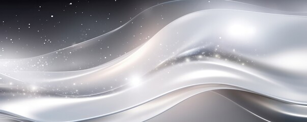 Glistening Abstract Silver Background